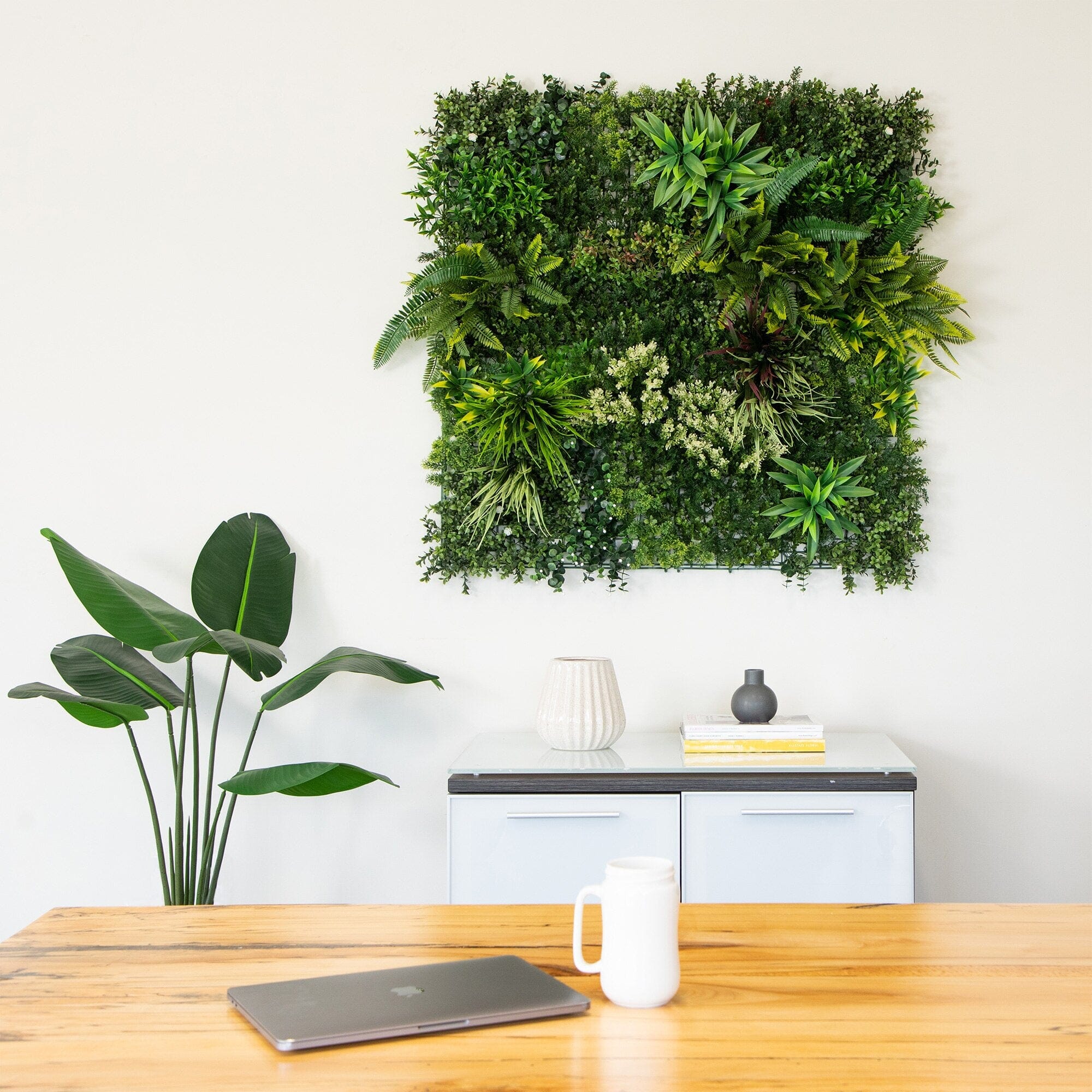 40” x 40” UV Resistant Amazon Rainforest Artificial Living Wall Panel