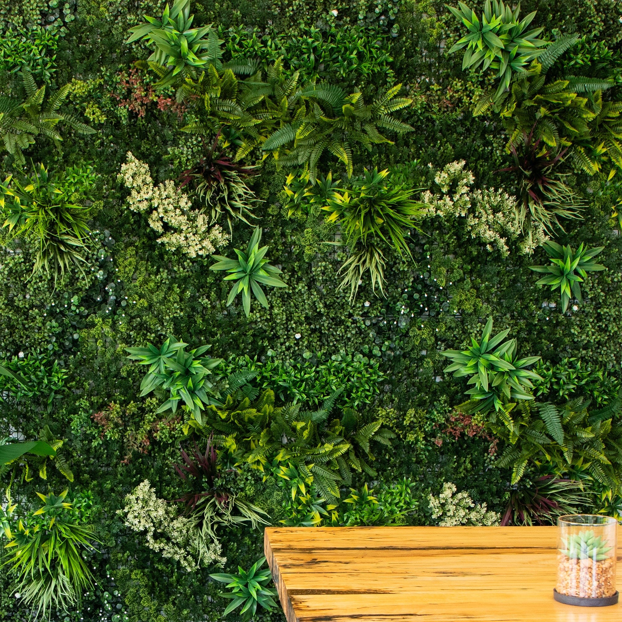 40” x 40” UV Resistant Amazon Rainforest Artificial Living Wall