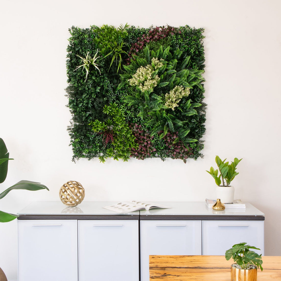 40” x 40” UV Resistant Amazon Rainforest Artificial Living Wall Panel  (Indoor/Outdoor)