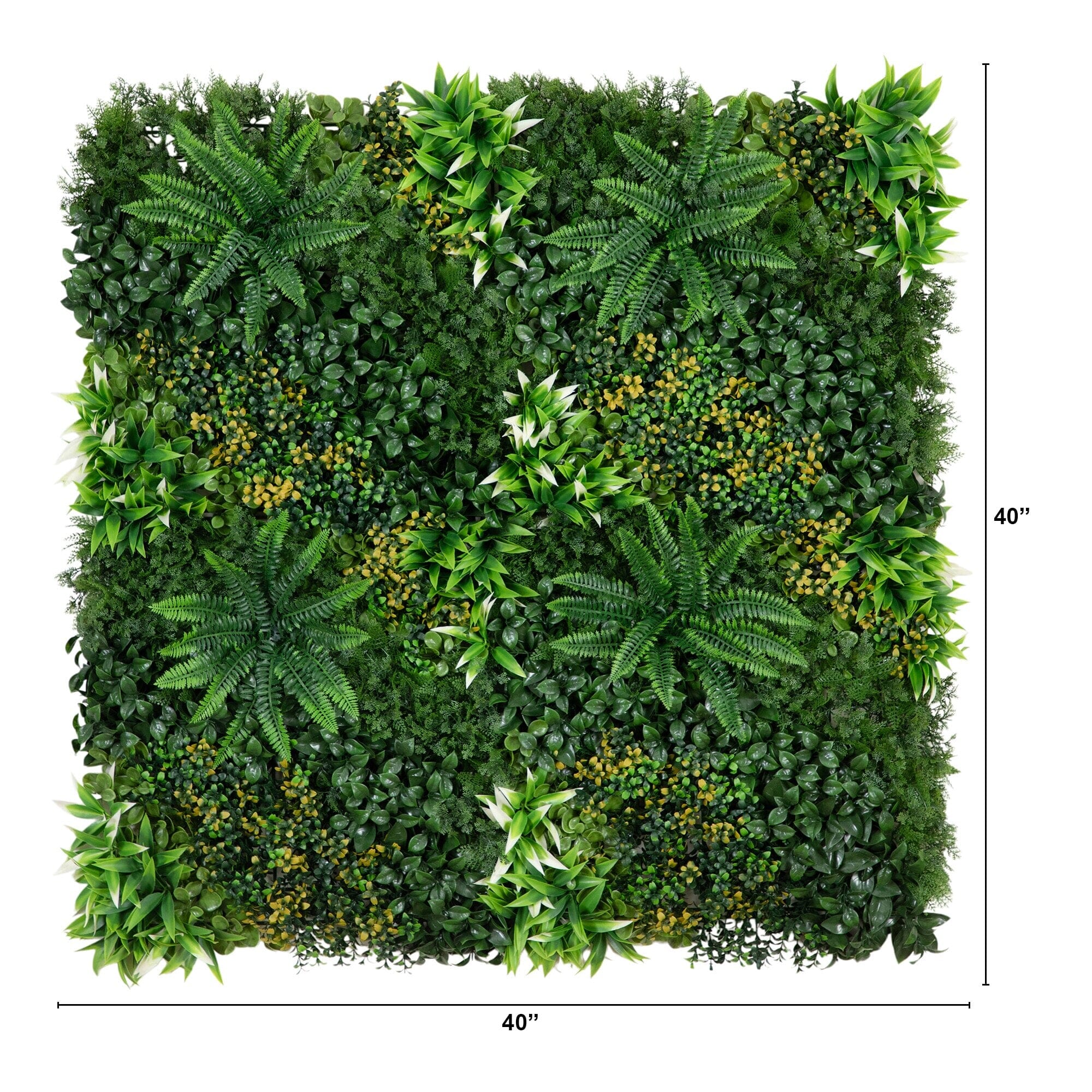 40” x 40” UV Resistant Hawaiian Islands Artificial Living Wall
