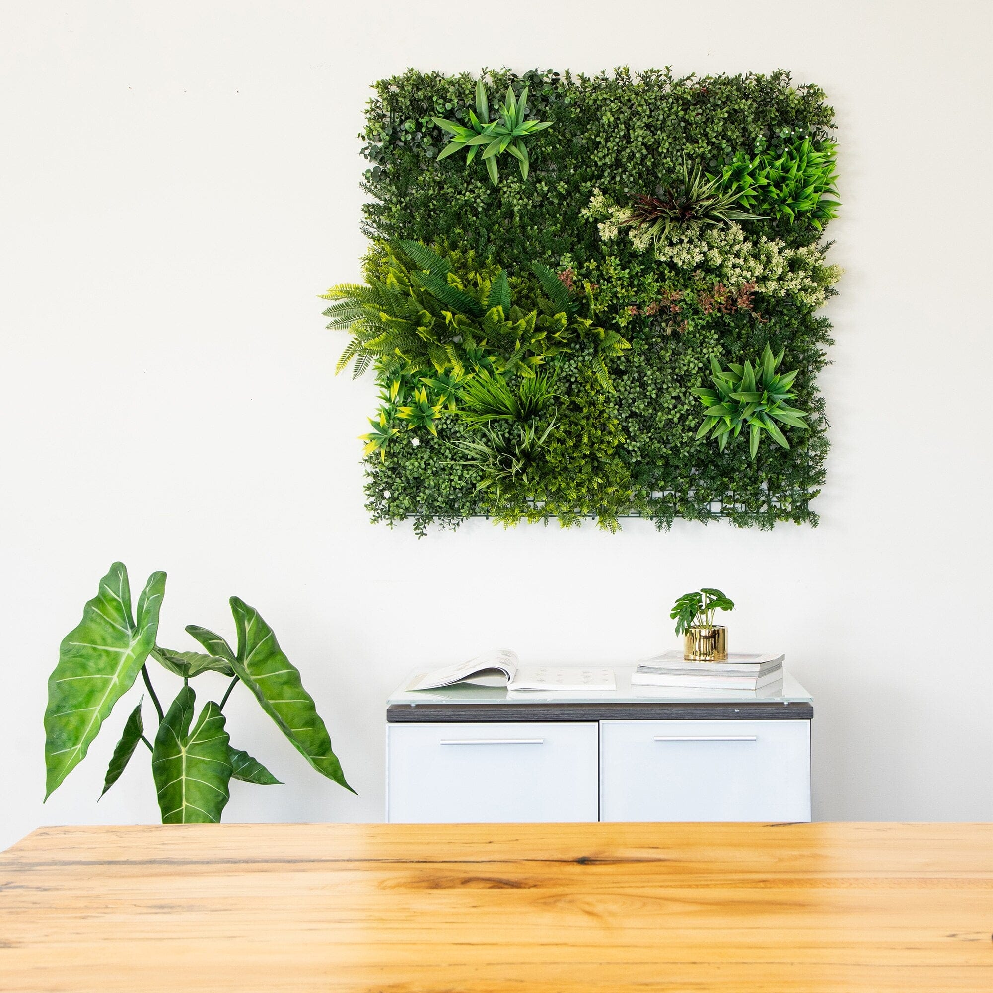 40” x 40” UV Resistant Madagascar Forest Artificial Living Wall