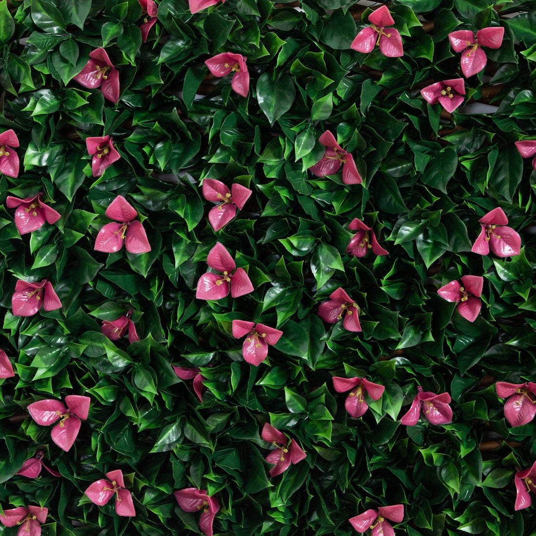artificial outdoor trellis plants 40” x 80” UV Resistant Artificial Bougainvillea Expandable Privacy Fence Screen (Indoor/Outdoor)
