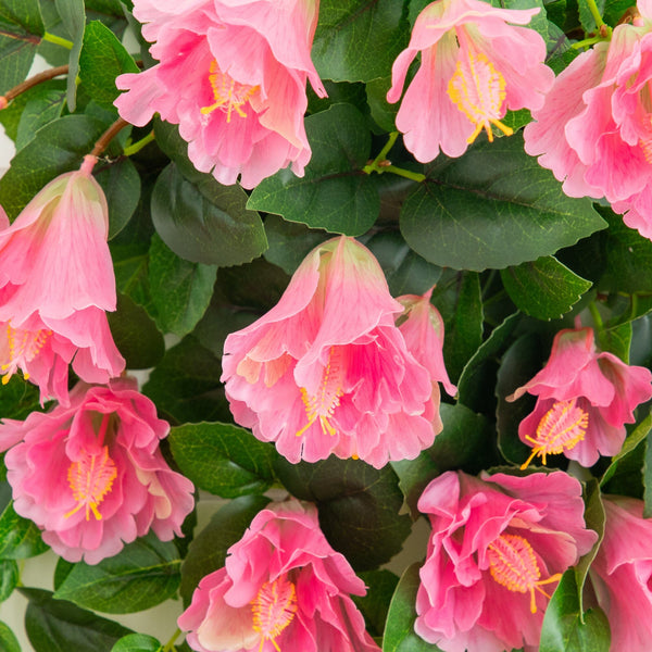 41" UV Resistant Artificial Hibiscus Hanging Plant (Indoor/Outdoor) - Set of 2