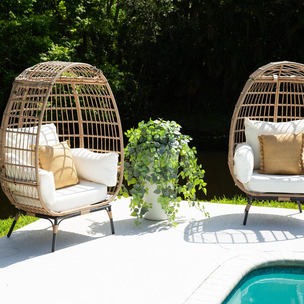 41" UV Resistant Artificial Fittonia Hanging Plant (Indoor/Outdoor) - Set of 3