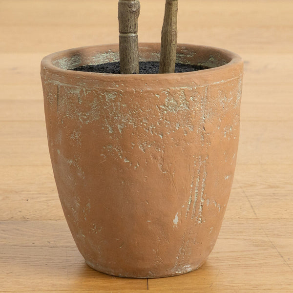 44" Artificial Rubber Tree in Decorative Planter