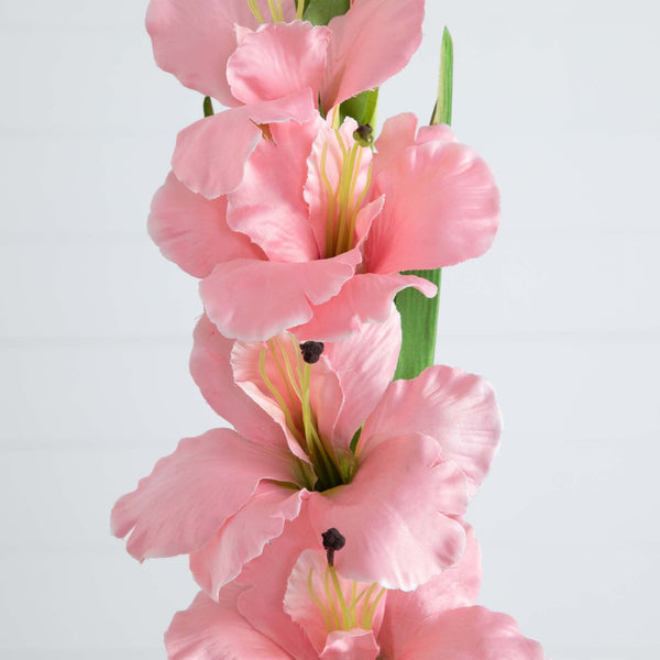 45" Artificial Gladiolus Flower Stems - Set of 3