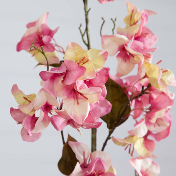 47" Artificial Bougainvillea Flower Stems - Set of 3