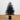 5' Artificial Halloween Real Touch Black Norfolk Pine Christmas Tree with Natural Look