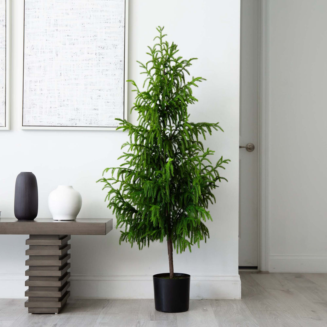 Nearly Natural 5-ft. Artificial Norfolk Pine Tree, Green