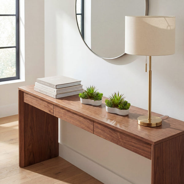 5" Artificial Succulent Garden in Ceramic White Planter -Set of 2