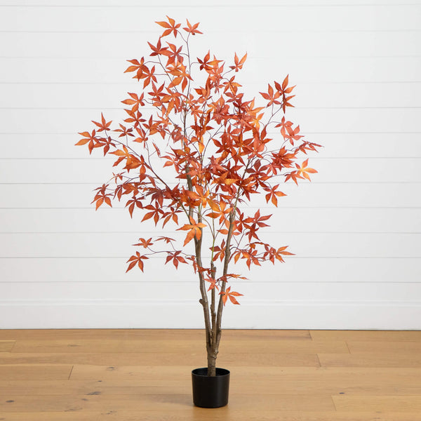 5' Autumn Japanese Maple Artificial Fall Tree