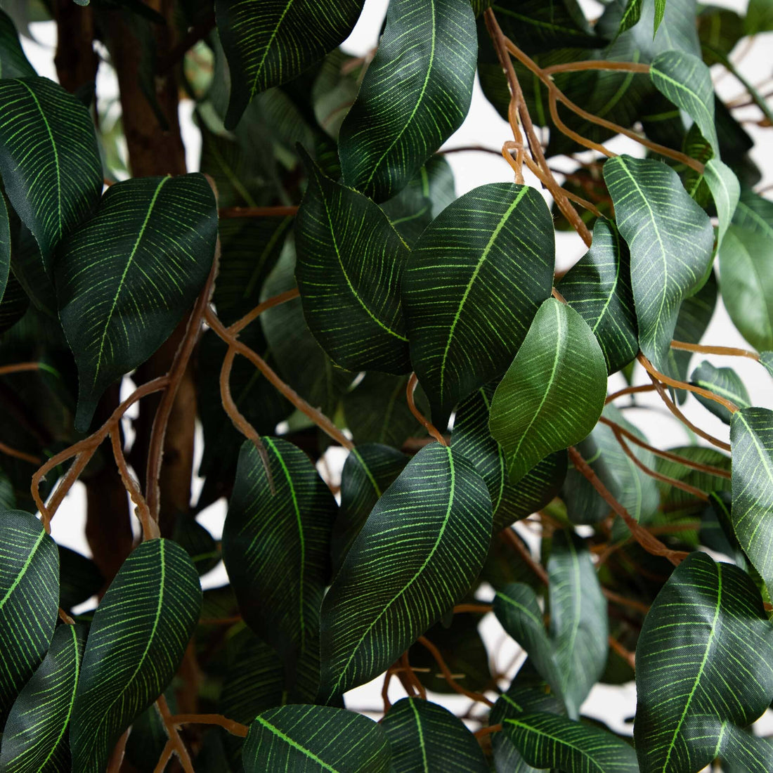 silk rubber tree Nearly Natural 5' Artificial Ficus Tree, Green