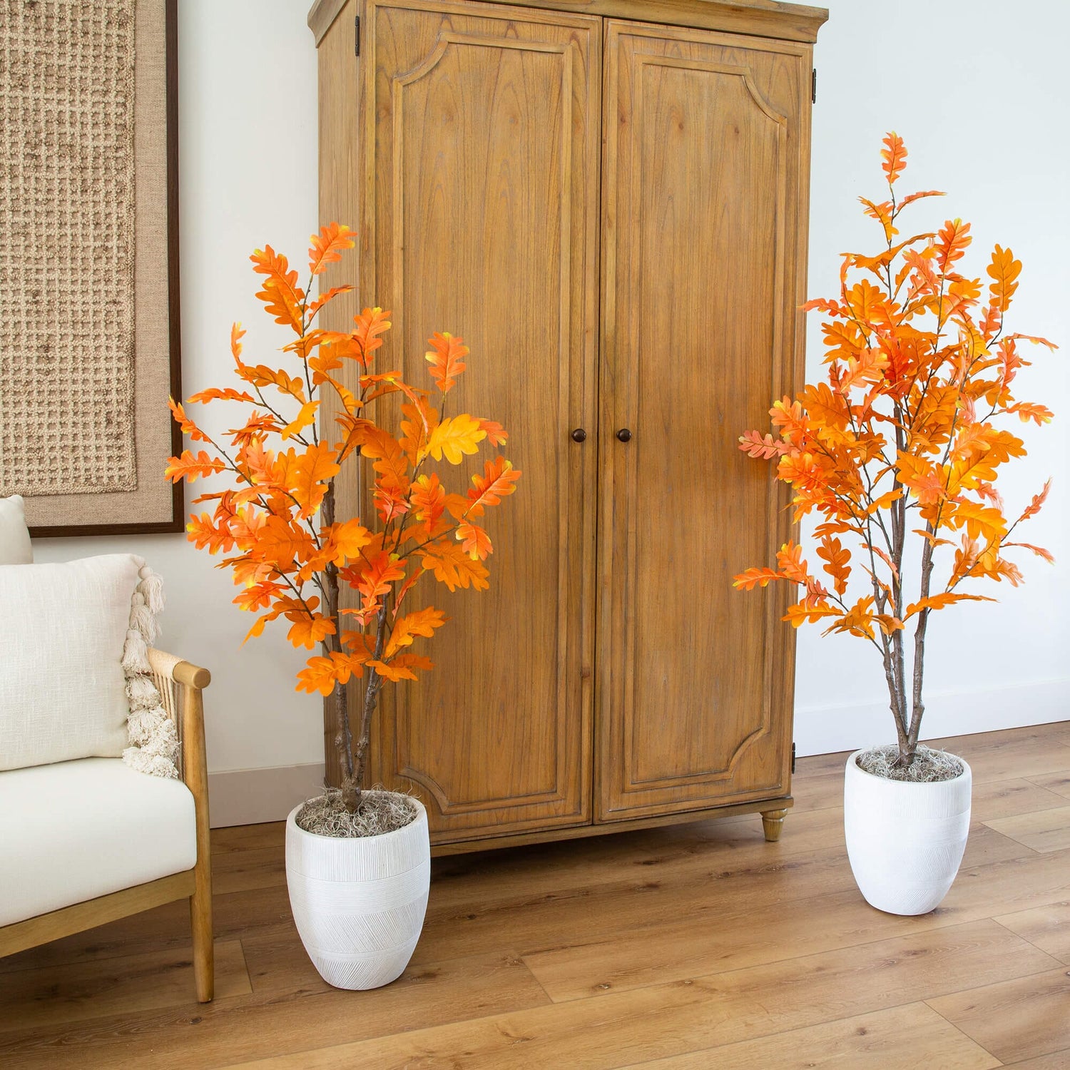 5' Artificial Autumn Oak Tree