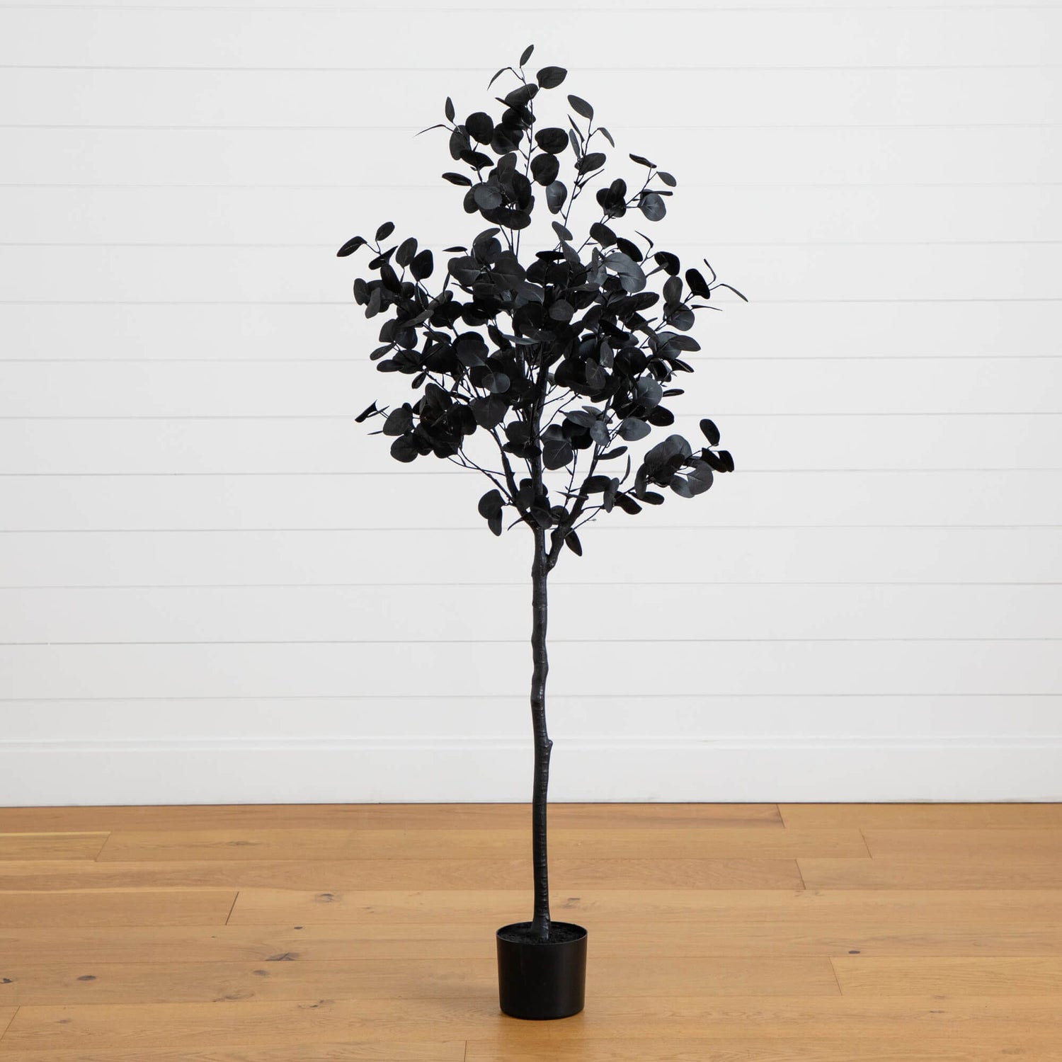 5' Artificial Halloween Black Eucalyptus Tree