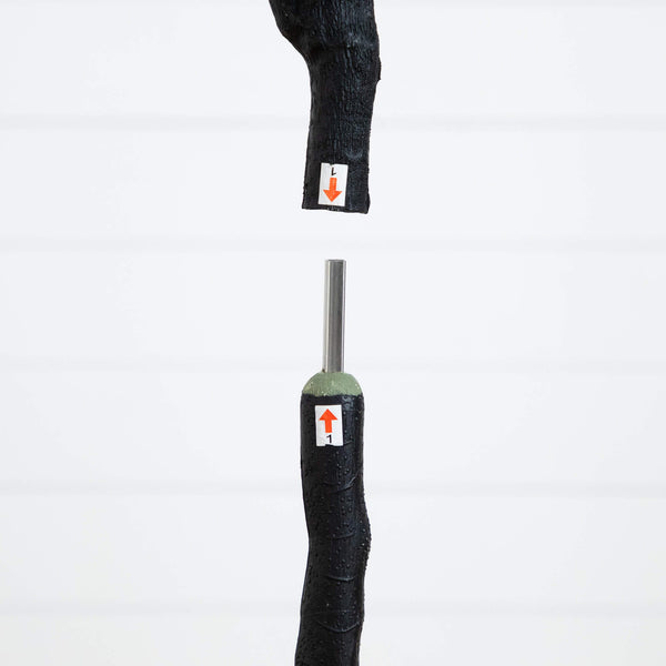 5' Artificial Halloween Black Eucalyptus Tree