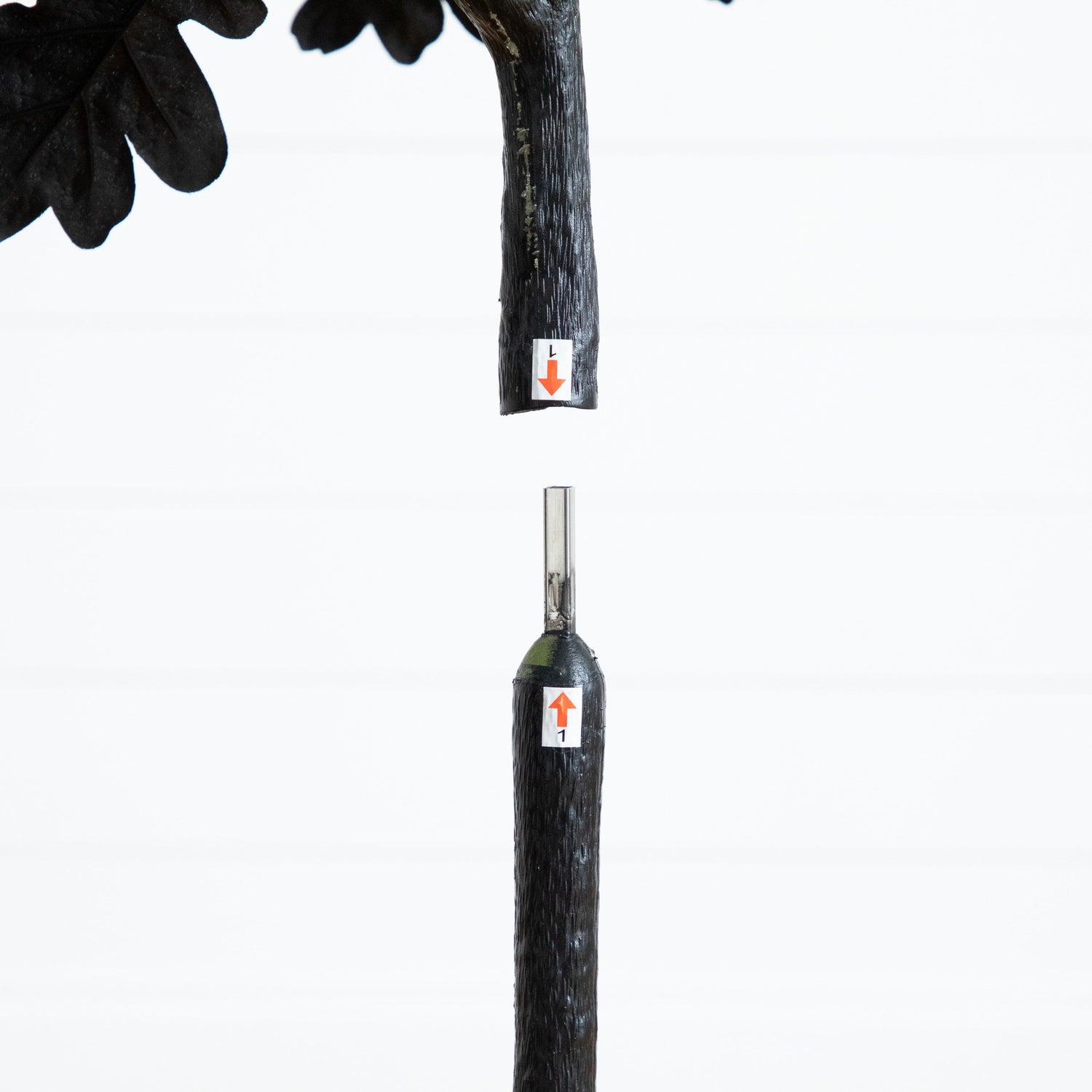 5' Artificial Halloween Black Oak Tree