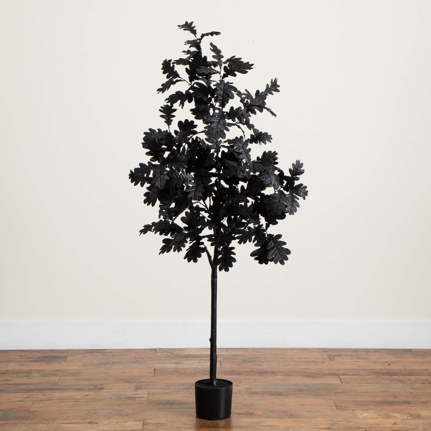 5' Artificial Halloween Black Oak Tree