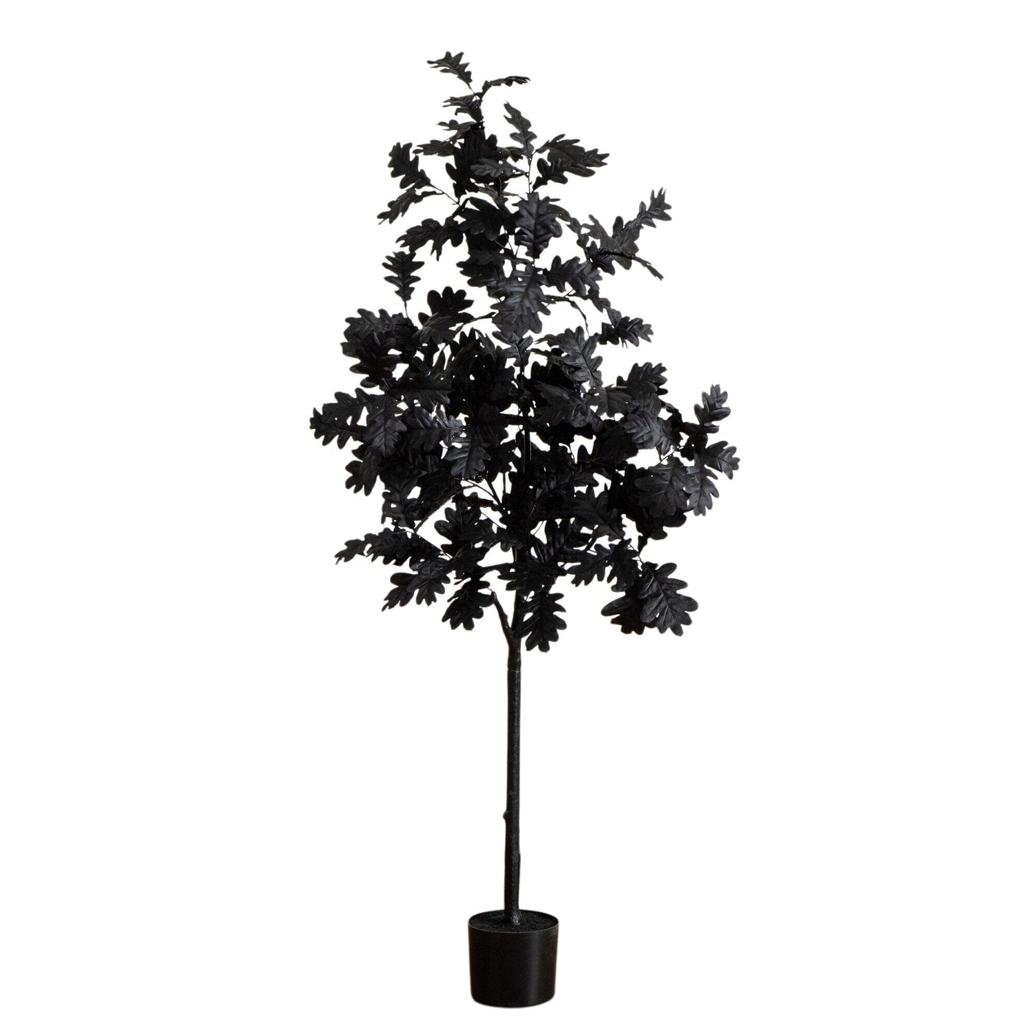 5' Artificial Halloween Black Oak Tree