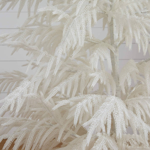 5' Artificial Real Touch White Norfolk Island Pine Christmas Tree with Natural Look