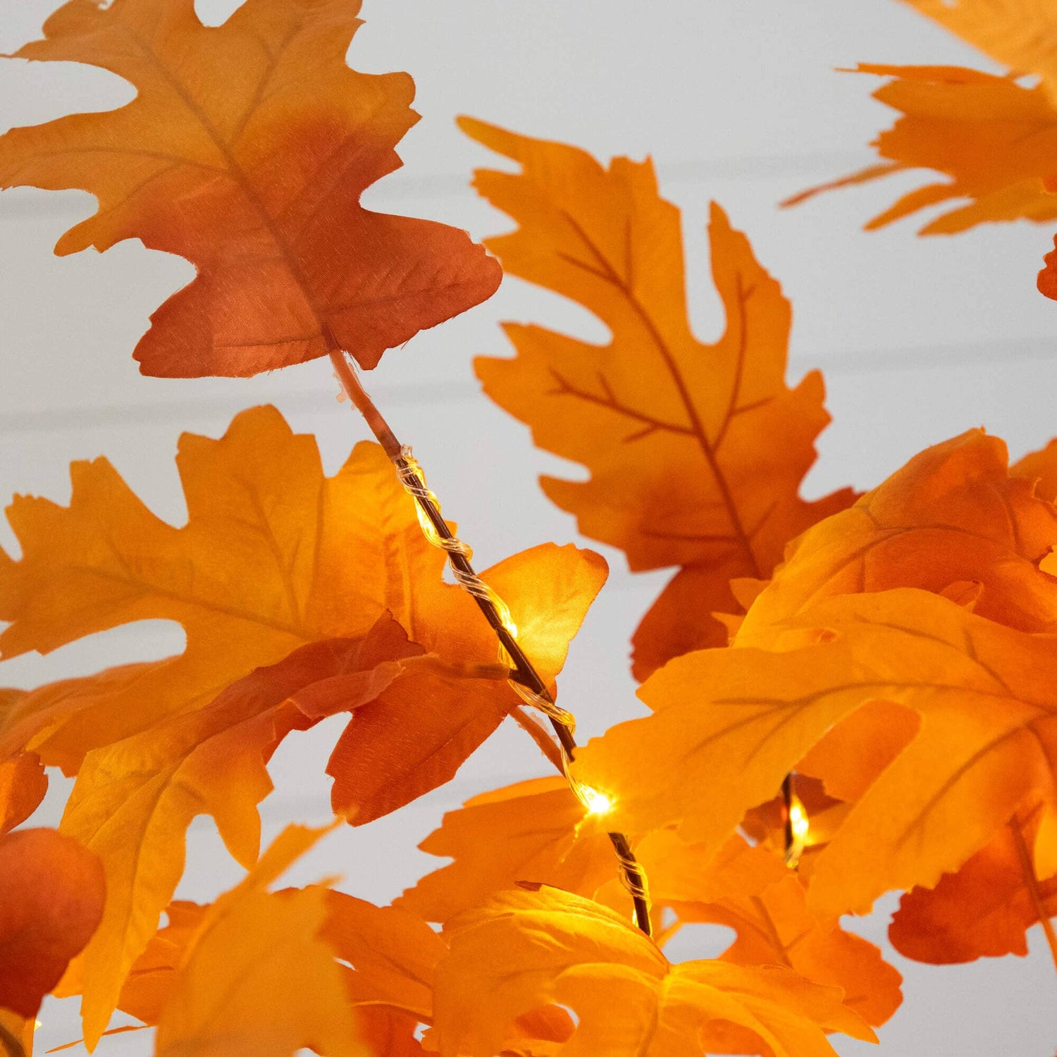 5' Pre-Lit Autumn Maple Artificial Fall Tree with 240 Warm White LED Lights