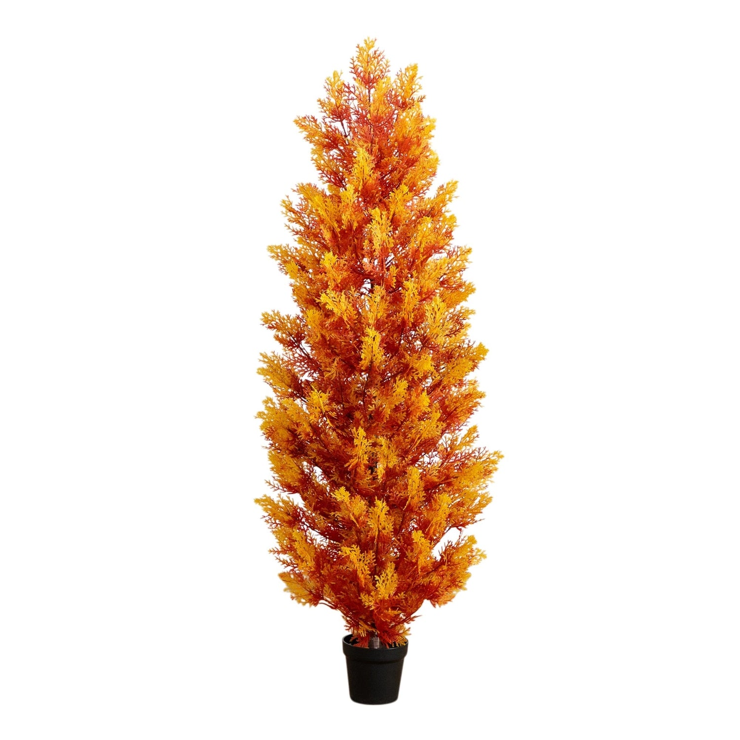 5' UV Resistant Autumn Artificial Fall Cedar Tree (Indoor/Outdoor)