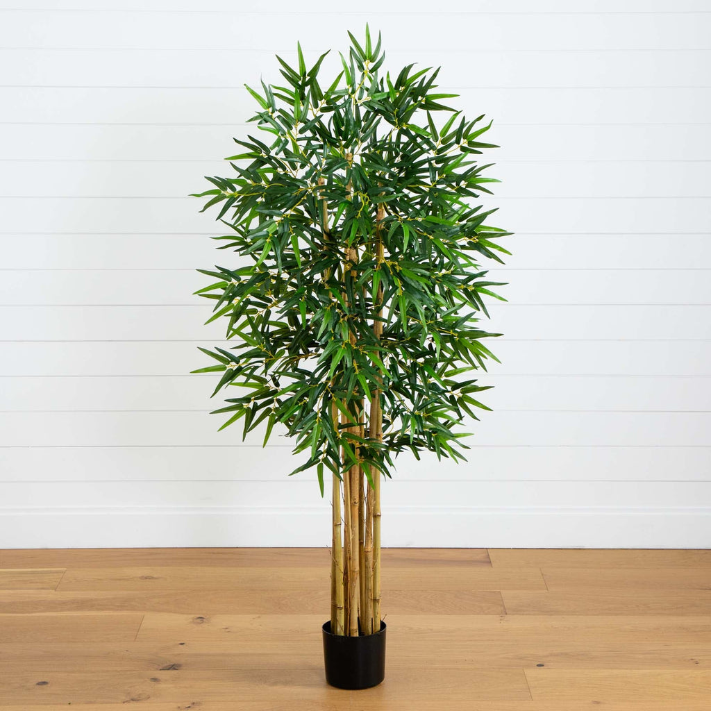 artificial lucky bamboo stems 5' Multi Bambusa Bamboo Silk Tree
