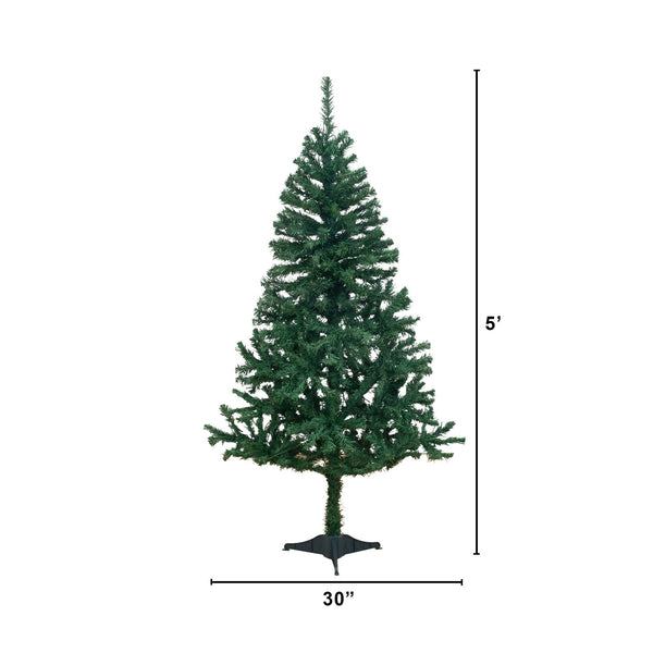 5' Northern Tip Pine Artificial Christmas Tree with 150 Clear LED Lights