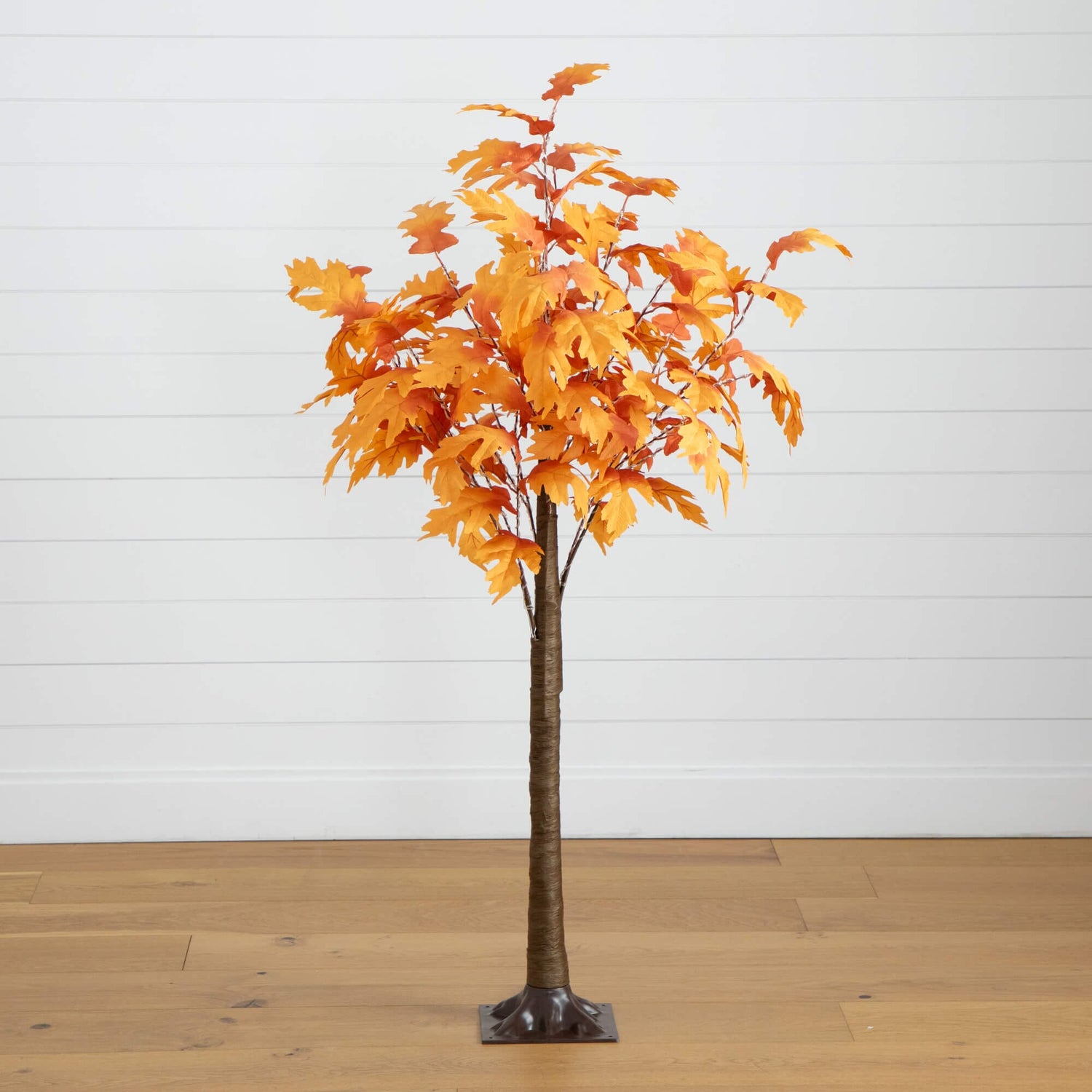 5' Pre-Lit Autumn Maple Artificial Fall Tree with 240 Warm White LED Lights