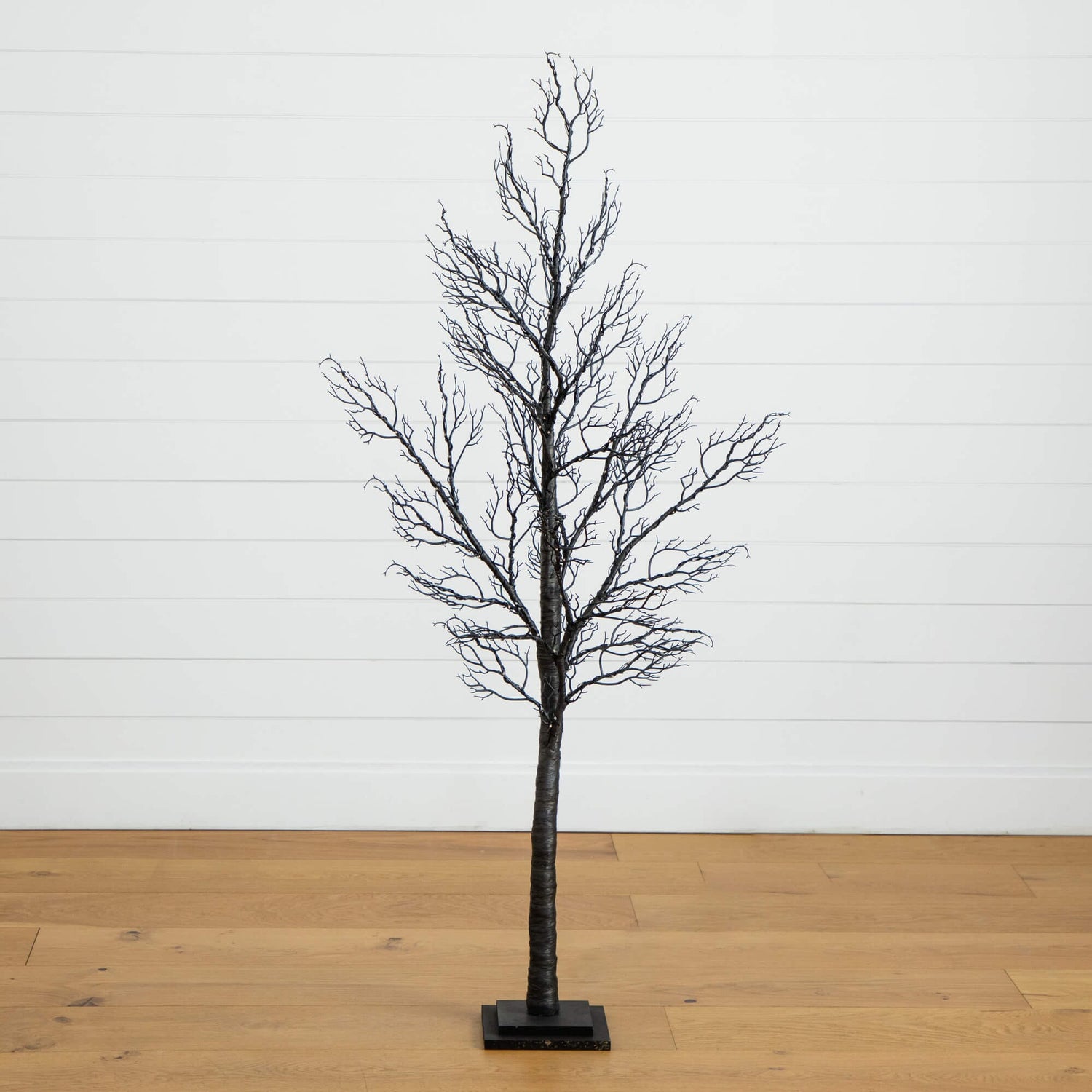 5' Pre-Lit Halloween Minimalist Twig Artificial Fall Tree with 240 Orange & Purple LED Lights