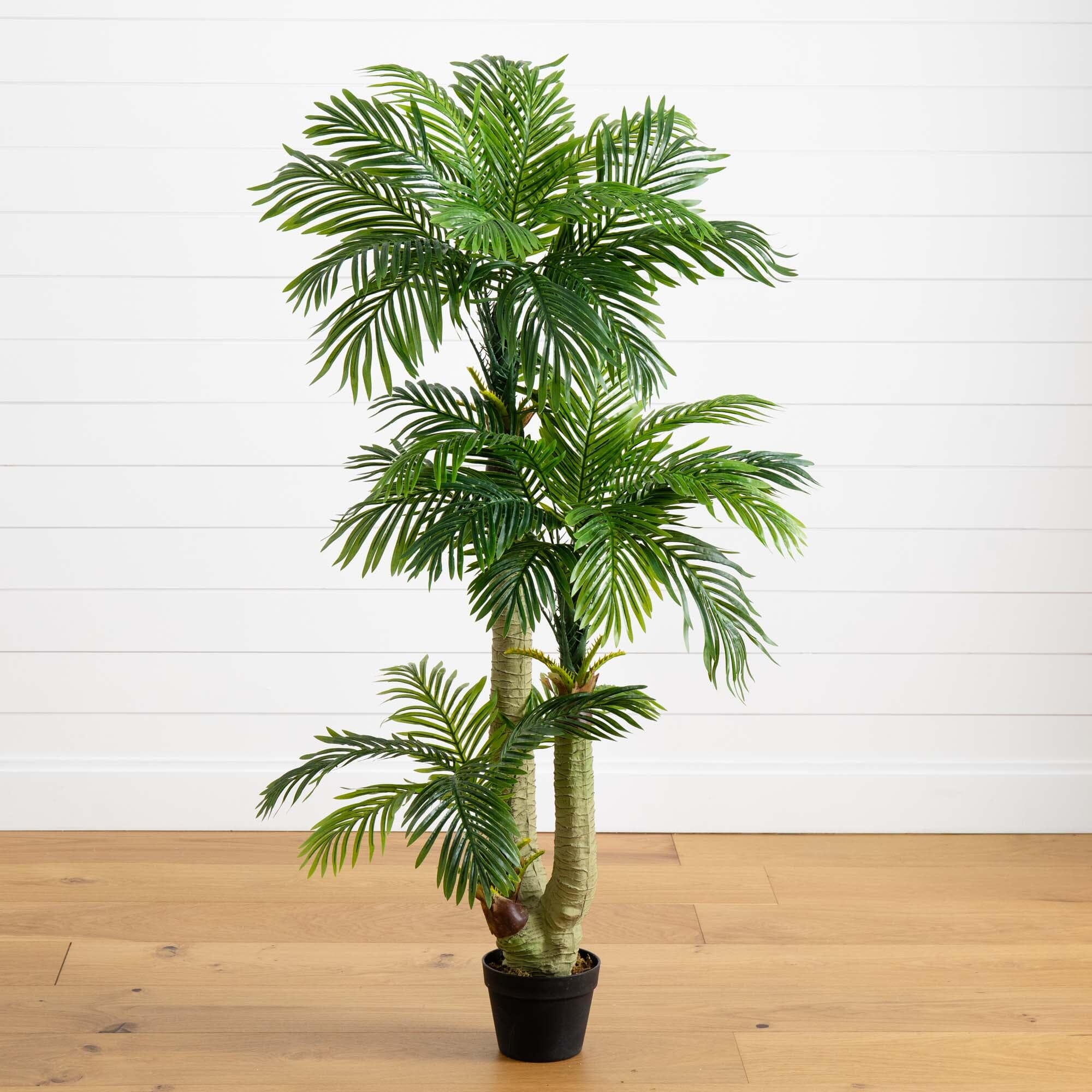 夏の新作Pammie Palm Tree 新品未使用、タグ付きです 5' Triple Phoenix Palm Artificial Tree | Nearly Natural