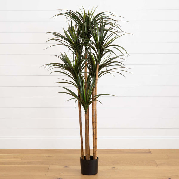 5.5' Giant Yucca Artificial Tree UV Resistant | Nearly Natural