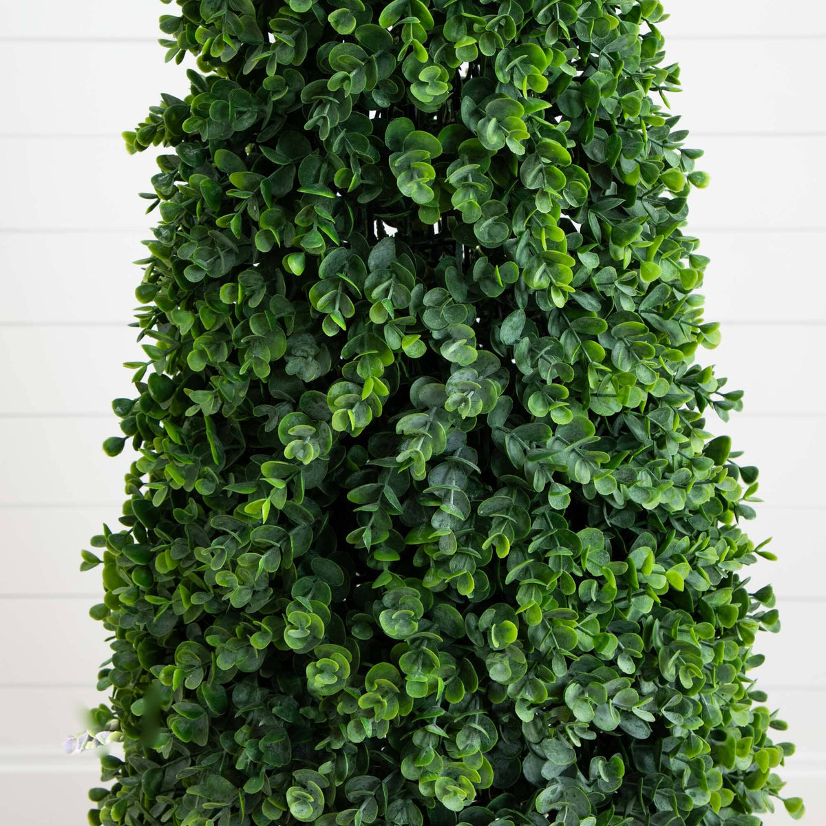 57” Eucalyptus Topiary Artificial Tree in Slate Planter (Indoor/Outdoor ...