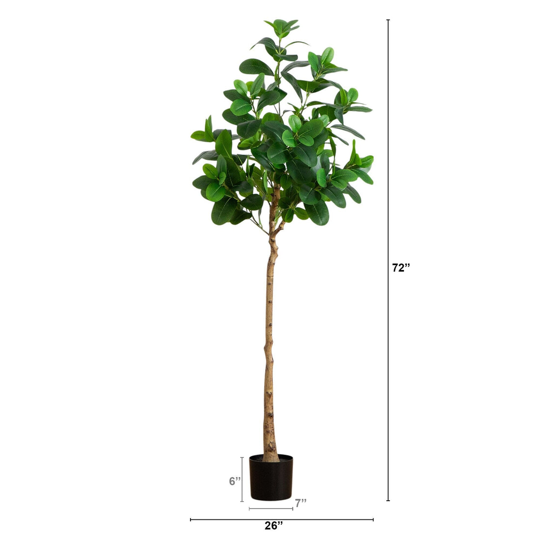 faux audrey ficus tree Nearly Natural 6 ft. Artificial Audrey Ficus Tree