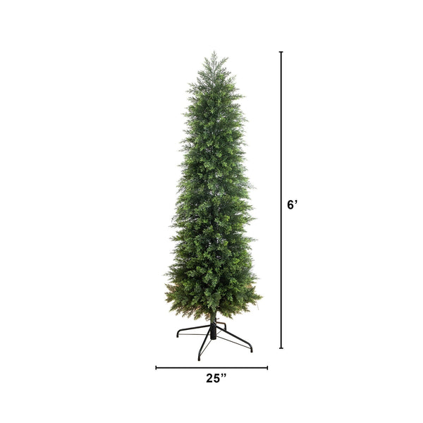 6’ Artificial Cedar Christmas Tree
