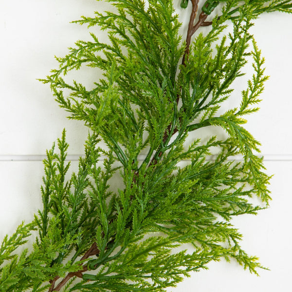 6' Artificial Real Touch Cedar Garland