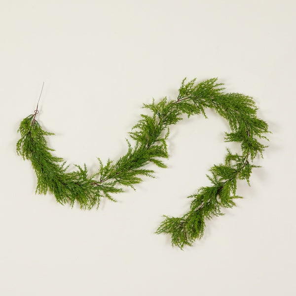 6' Artificial Real Touch Cedar Garland