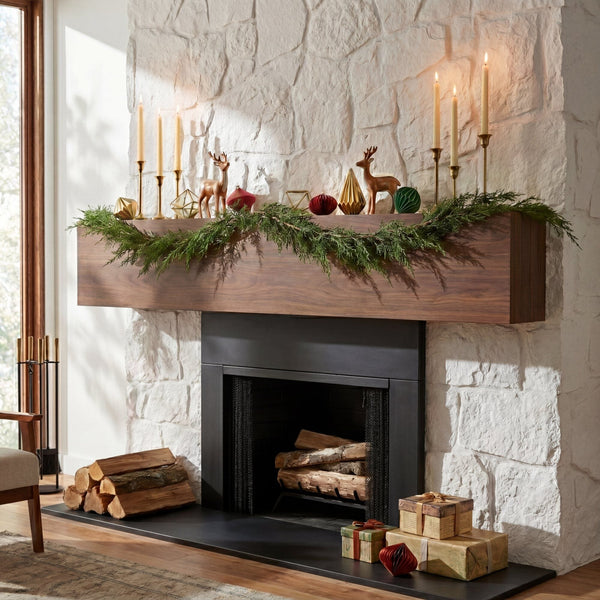 6' Artificial Real Touch Cedar Garland