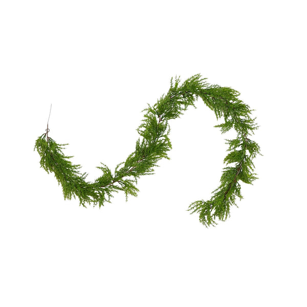 6' Artificial Real Touch Cedar Garland