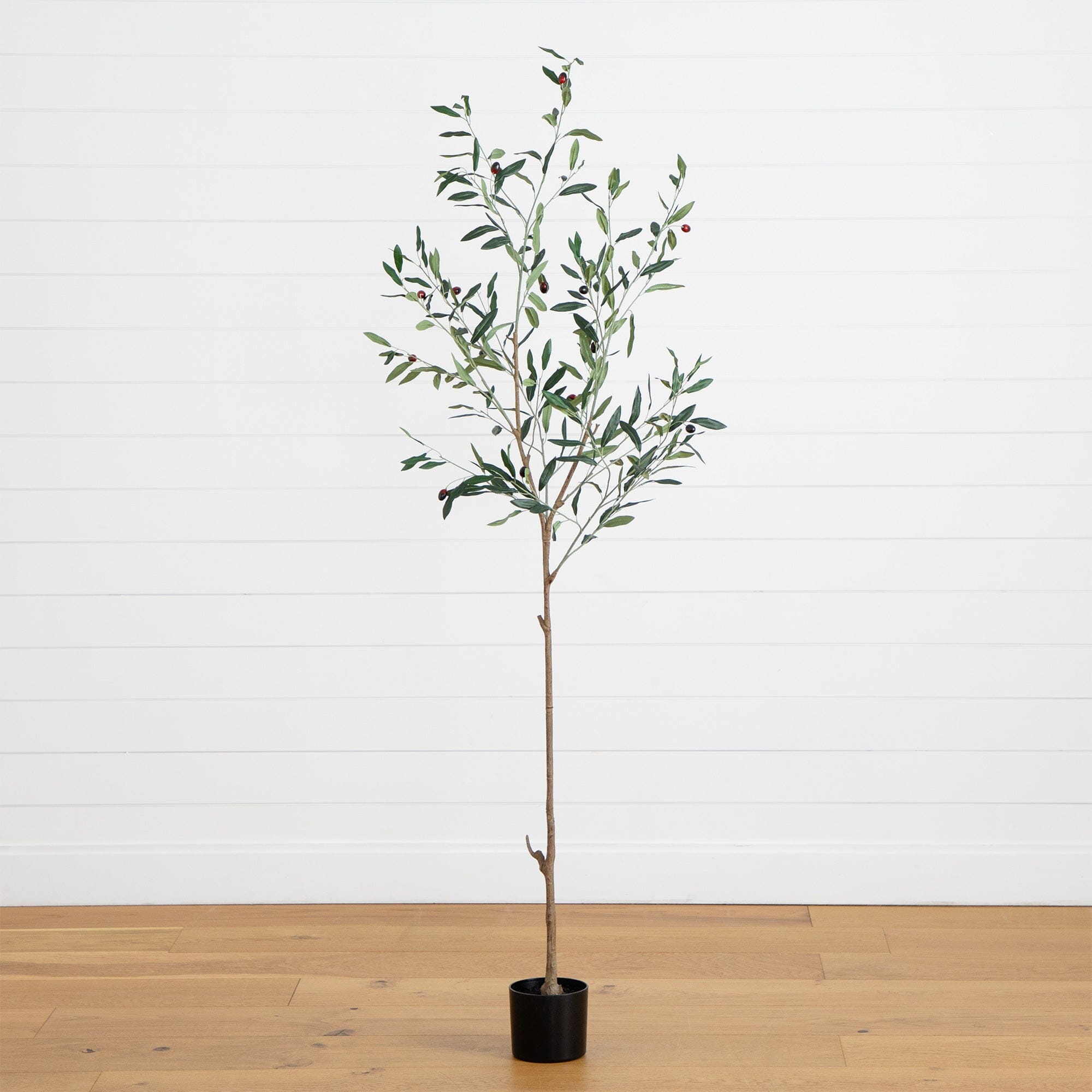 6' Artificial Slim Minimalist Olive Tree | Nearly Natural
