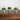 6” Artificial Succulent flowering Plant in Decorative Daisy Tin Planter -Set of 3