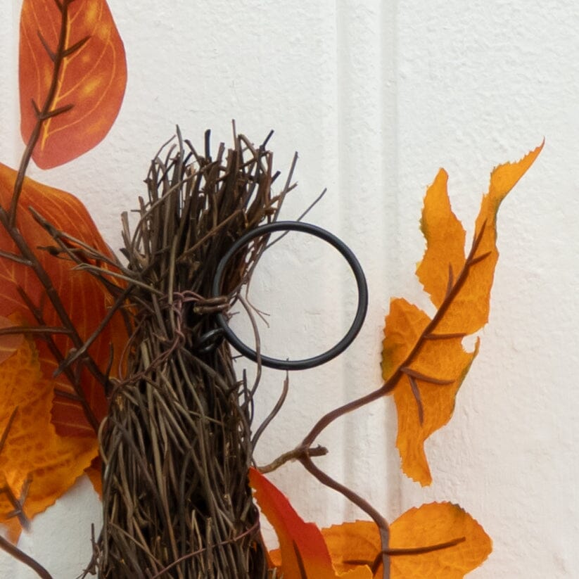 6’ Assorted Autumn Maple Leaves, Pumpkins, Gourds, Berries and Pinecone Artificial Fall Garland