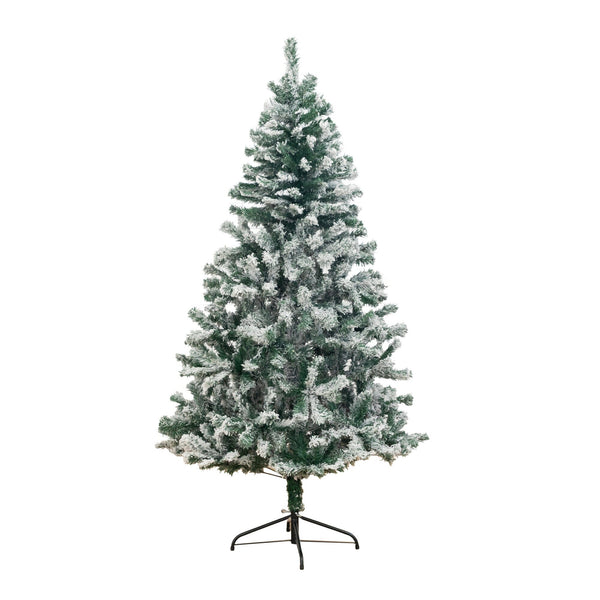 6' Flocked West Virginia Fir Artificial Christmas Tree