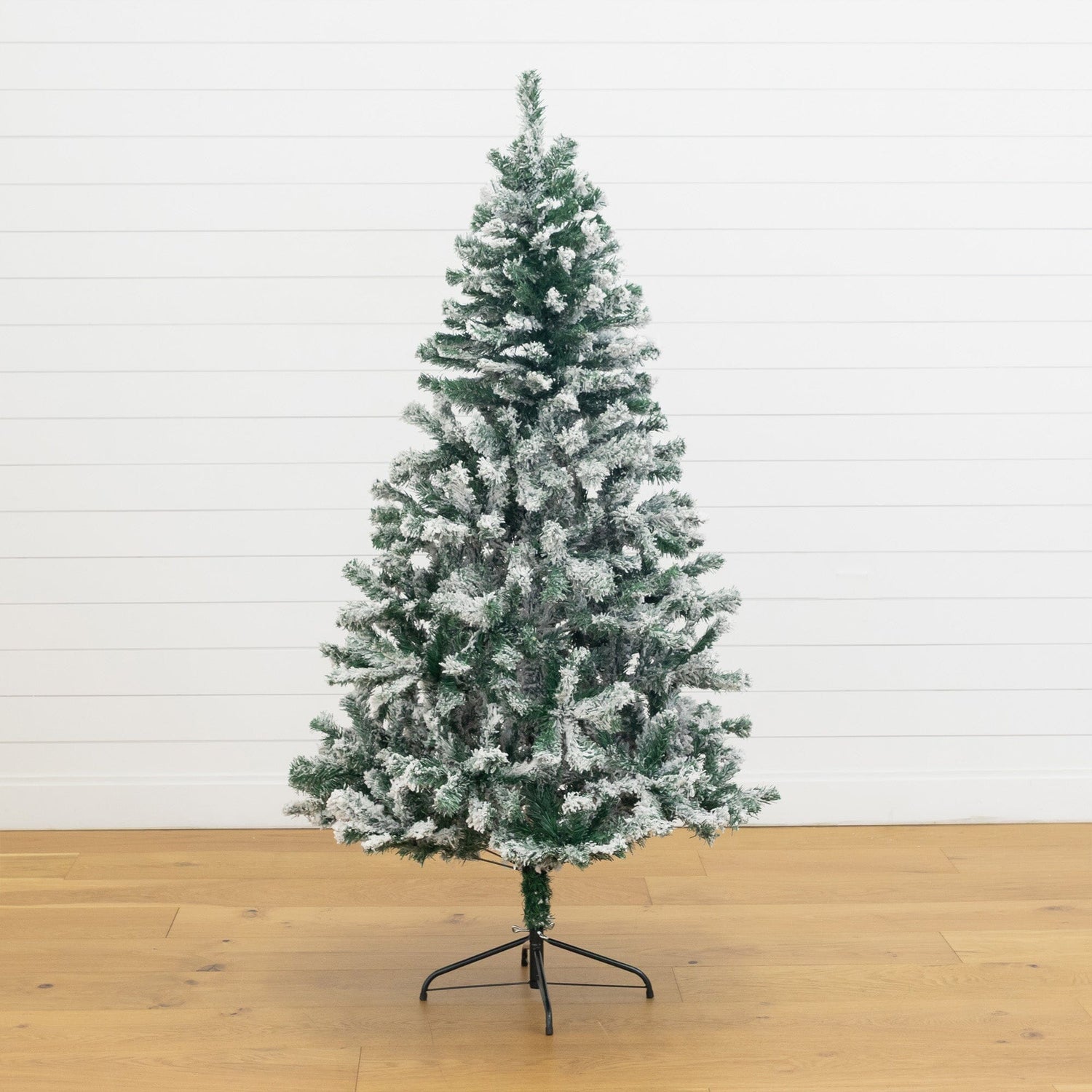6' Flocked West Virginia Fir Artificial Christmas Tree