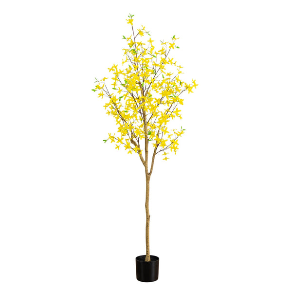 6' Artificial Forsythia Tree