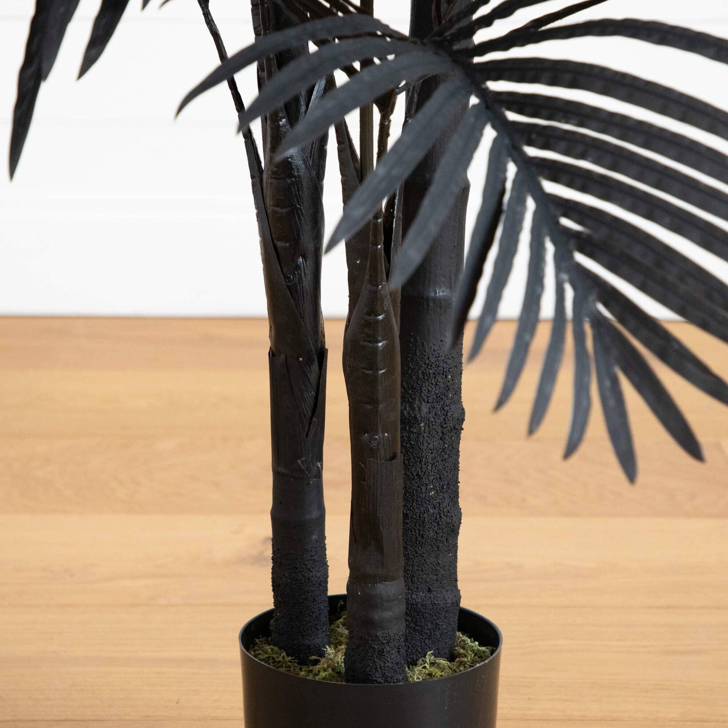 6' Artificial Halloween Black Golden Cane Tree