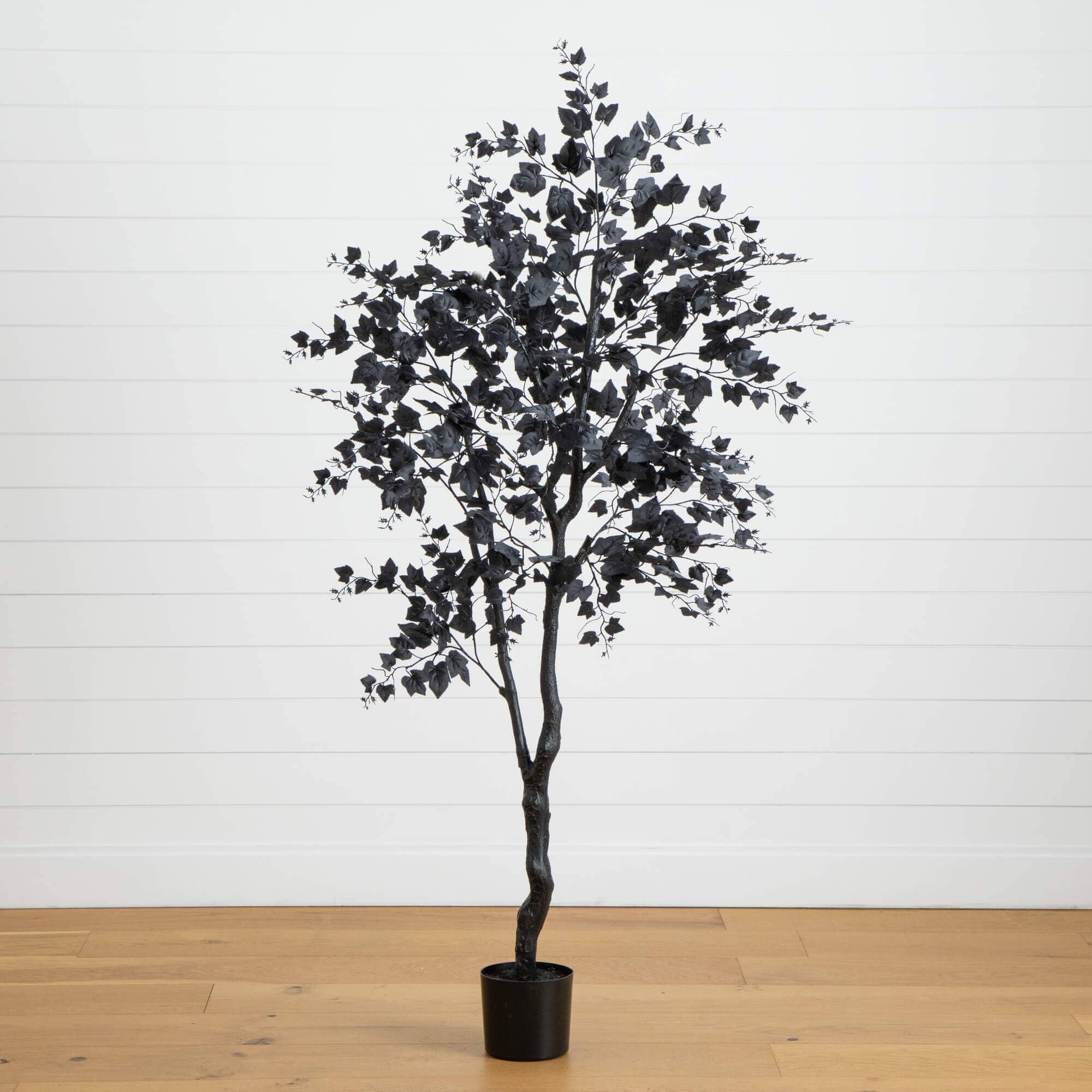 6' Artificial Halloween Black Maple Tree – Nearly Natural