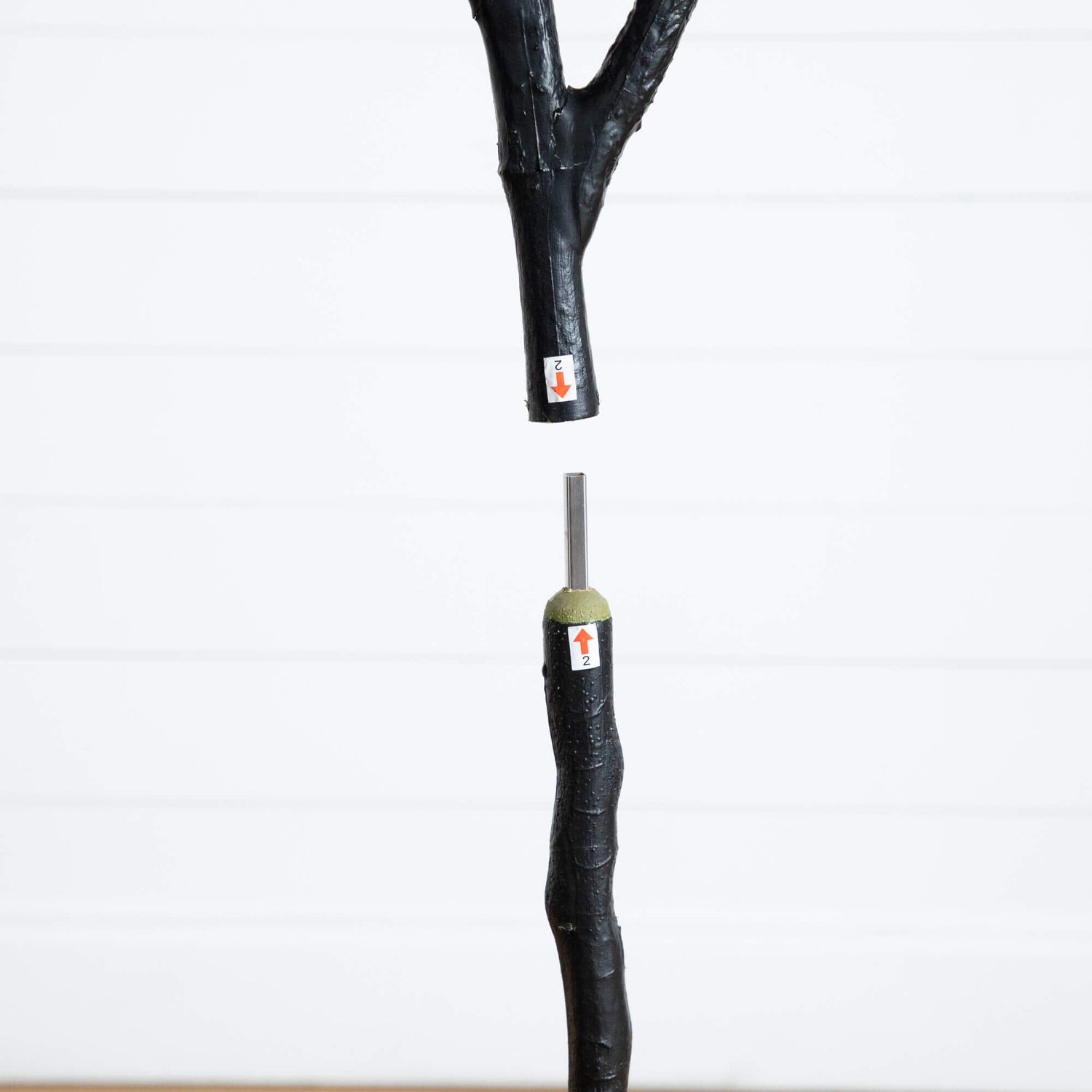 6' Artificial Halloween Black Oak Tree