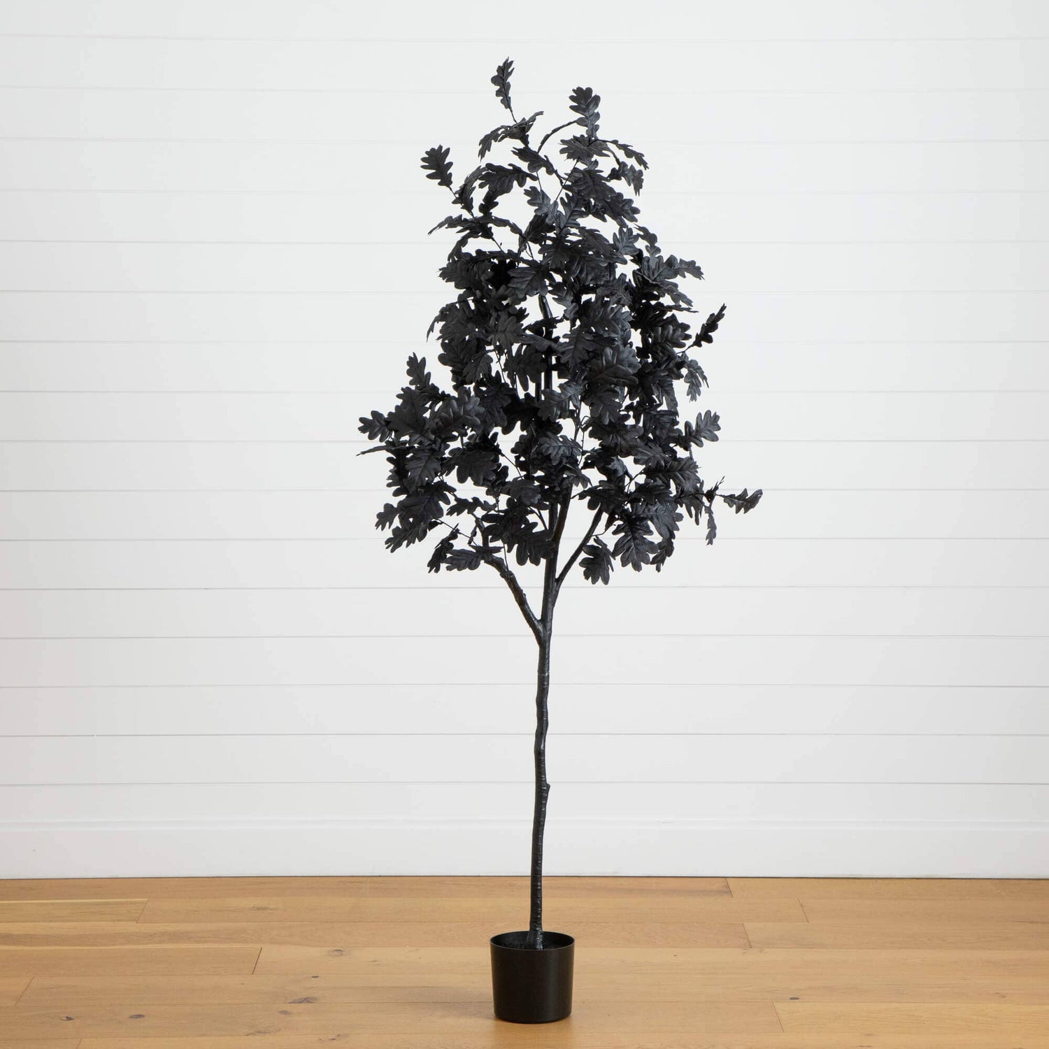 6' Artificial Halloween Black Oak Tree