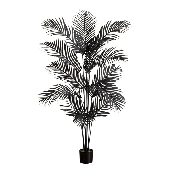 6' Artificial Halloween Black Paradise Palm Tree