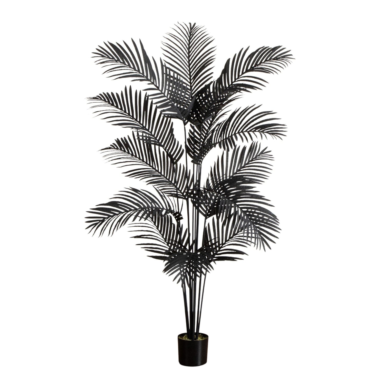 6' Artificial Halloween Black Paradise Palm Tree